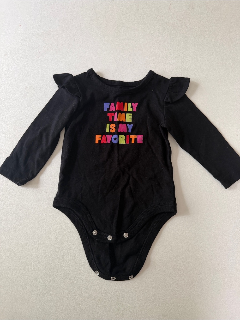 okie dokie - Black Long-Sleeve Bodysuit
